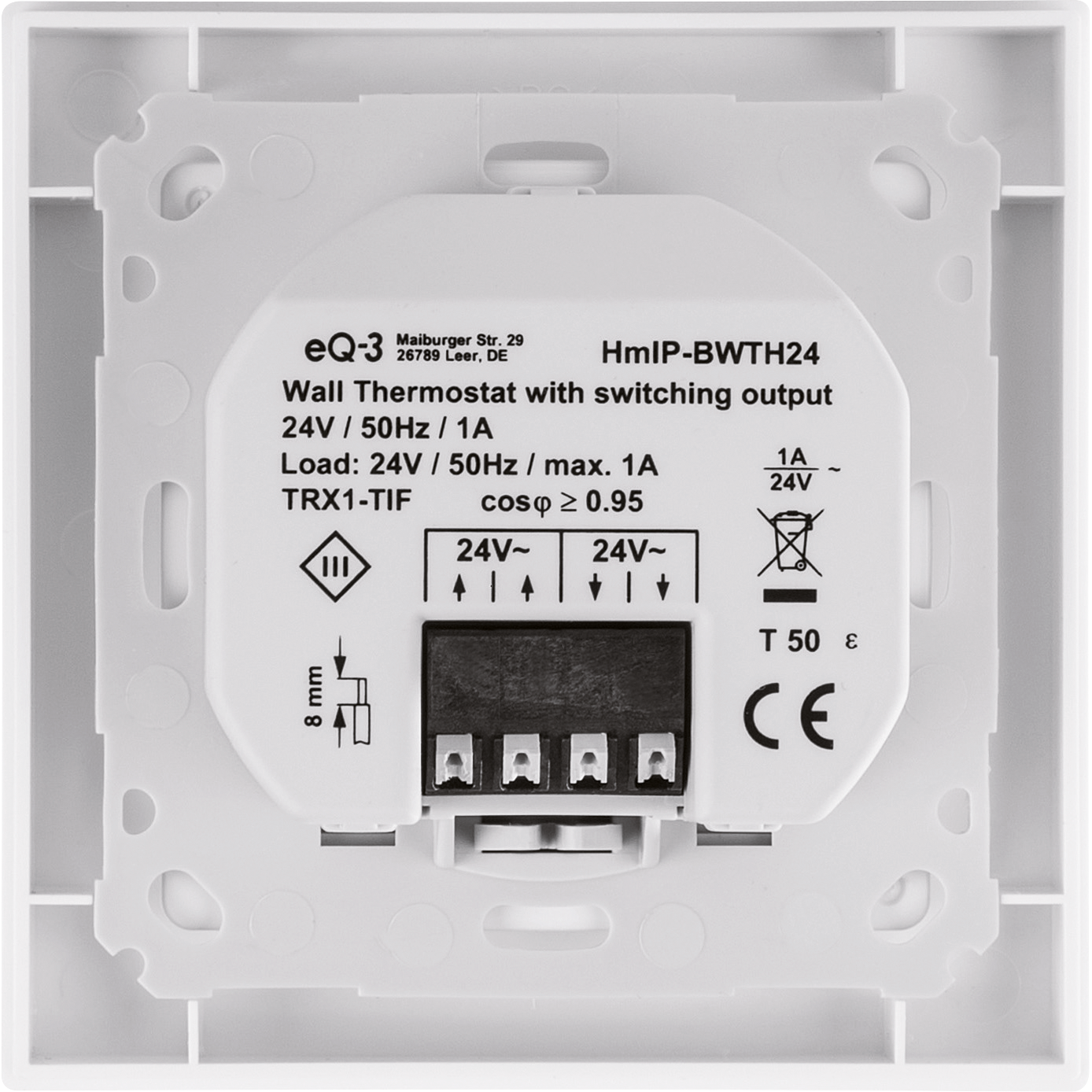 Homematic IP Wandthermostat m.Schaltausgang,24V HmIP-BWTH24