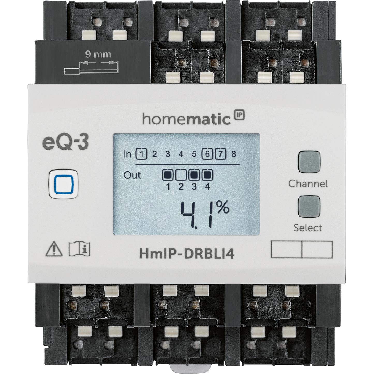 Homematic IP Jalousieaktor Hutschienenmont 4-f. HmIP-DRBLI4