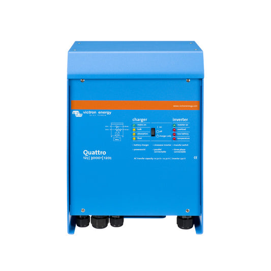 Victron Quattro 12/3000/120 Wechselrichter 2400W und Ladegerät