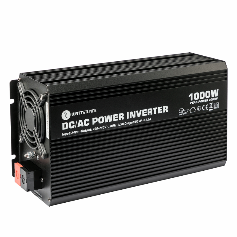WATTSTUNDE® 1000W / 2000W 24V Sinus Spannungswandler WS24/1000SI - Homeiq24
