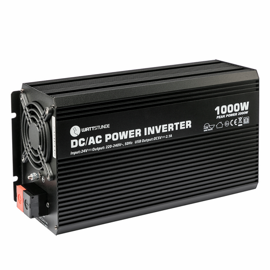 WATTSTUNDE® 1000W / 2000W 24V Sinus Spannungswandler WS24/1000SI - Homeiq24