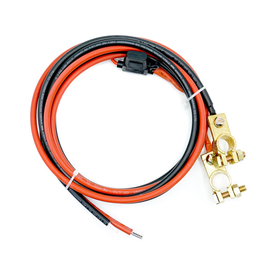 WATTSTUNDE® 10mm² Batterieanschlußkabel BAKA40 mit 40A Sicherung und Polklemmen - Homeiq24