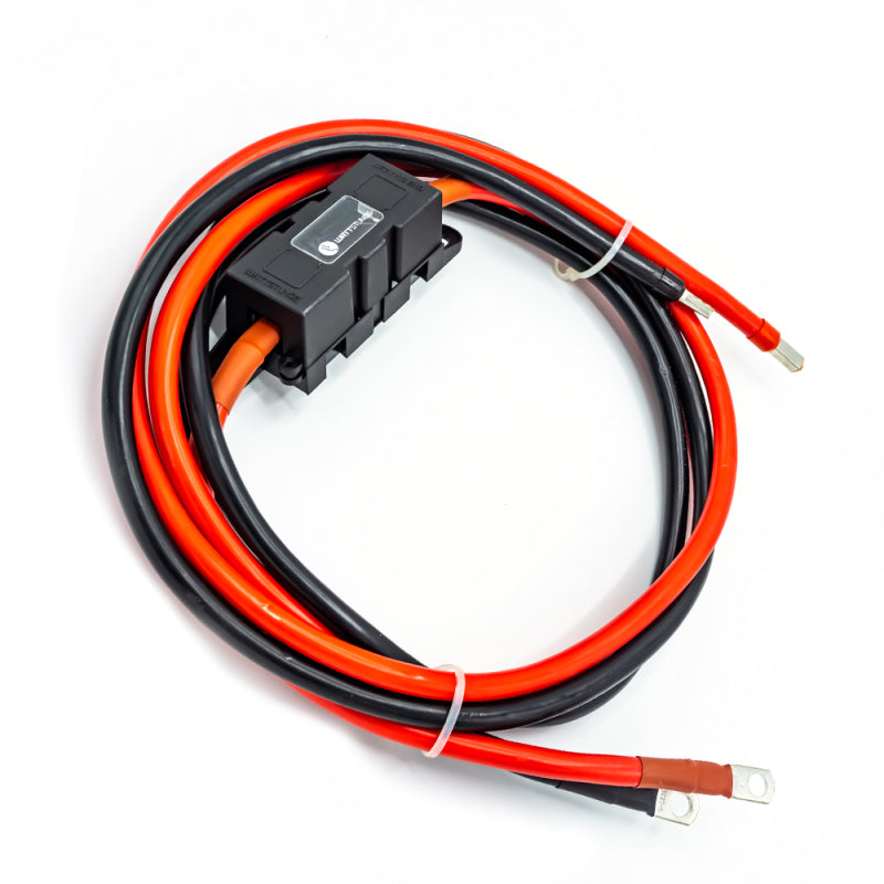 WATTSTUNDE® 25mm² Anschlusskabel BAKA25-FH 100cm mit ANM Hochlast Sicherungshalter - Homeiq24