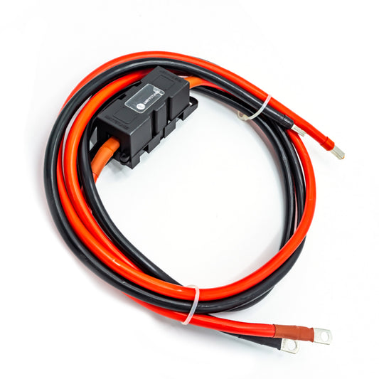 WATTSTUNDE® 25mm² Anschlusskabel BAKA25-FH 100cm mit ANM Hochlast Sicherungshalter - Homeiq24