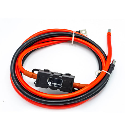 WATTSTUNDE® 35mm² Anschlusskabel BAKA35-FH 100cm mit ANM Hochlast Sicherungshalter - Homeiq24