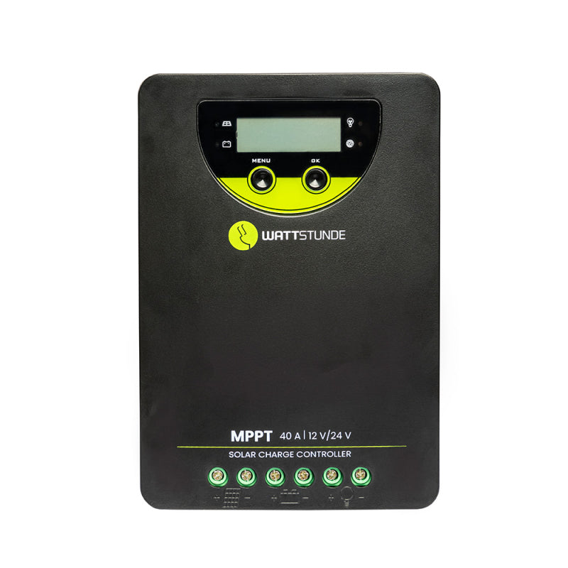 WATTSTUNDE® 40A 90V MPPT Solar Laderegler WLR-BT 40.90 MPPT 12/24V - Homeiq24