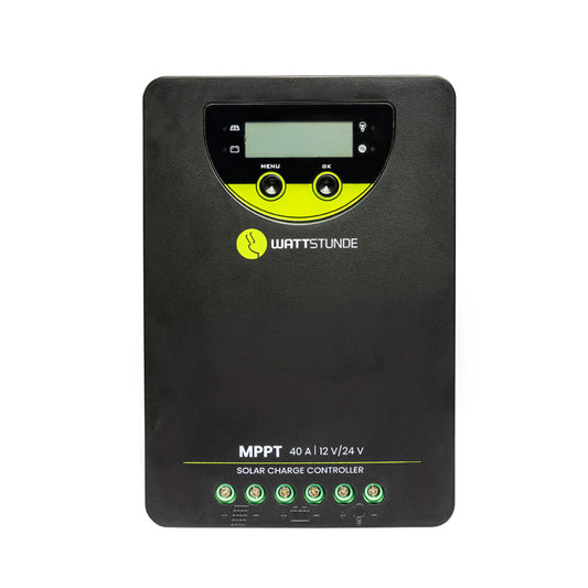 WATTSTUNDE® 40A 90V MPPT Solar Laderegler WLR-BT 40.90 MPPT 12/24V - Homeiq24