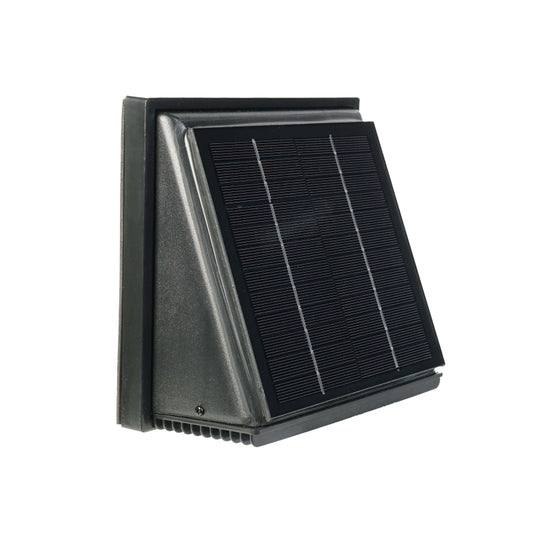 WATTSTUNDE® AERO Solarlüfter eckig, schwarz - Homeiq24