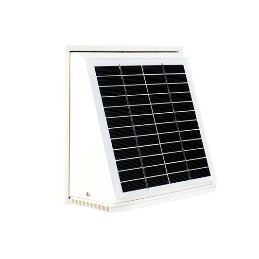 WATTSTUNDE® AERO Solarlüfter eckig, weiß - Homeiq24