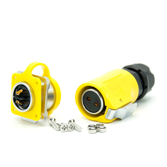 WATTSTUNDE® Außenanschluss Stecker/Buchse GELB - Homeiq24