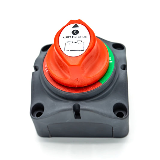 WATTSTUNDE® Batterie Trennschalter 1 Batterie mit Gehäuse - Homeiq24