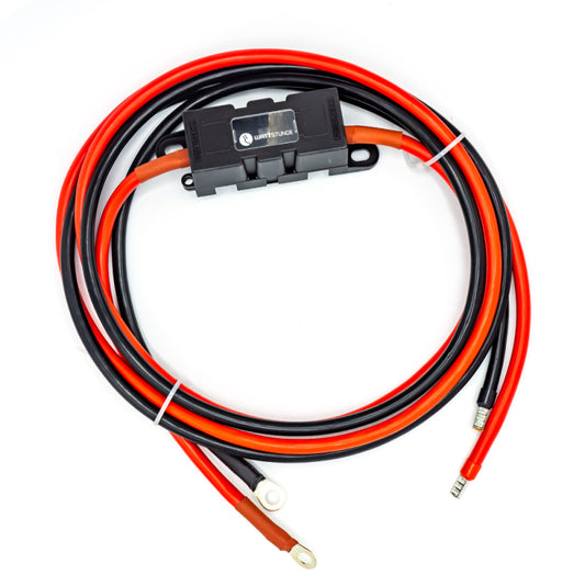 WATTSTUNDE® Sicherungskabel (mit Sicherungshalter) 2x16mm² M8/Aderendhülse 2m rot/schwarz - Homeiq24